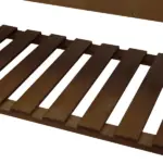 Outsunny Raised Garden Bed with Wheels Trellis Storage Shelf Wooden Planter Box Dark Brown - Image 9