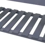 Raised Garden Bed with Wheels Trellis Storage Shelf Wooden Planter Box Gray - Image 9