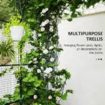 Raised Garden Beds Set with Arch Trellis, Climbing Net, Galvanized Planter Box for Climbing Vegetables Flowers Herbs - Image 5