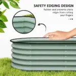 Raised Garden Beds Set with Arch Trellis, Climbing Net, Galvanized Planter Box for Climbing Vegetables Flowers Herbs - Image 7