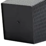 Outsunny Rattan-Style Plastic Planters with Drainage Holes, Set of 3 - 24 Inch Height, Black - Image 9