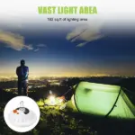60 LED Rechargeable Solar and USB Camping Lantern with Power Bank - Image 11