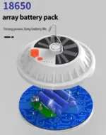 60 LED Rechargeable Solar and USB Camping Lantern with Power Bank - Image 12