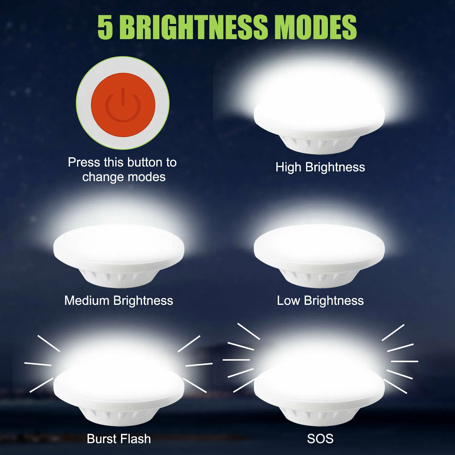 60 LED Rechargeable Solar and USB Camping Lantern with Power Bank