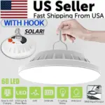 60 LED Rechargeable Solar and USB Camping Lantern with Power Bank