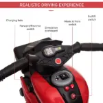Aosom Red 6V Kids Electric Motorcycle Ride-On Dirt Bike Toy with Music Horn Headlights - Image 6