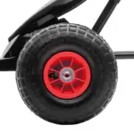 Aosom Red Pedal Go Kart for Kids, Outdoor Ride-On Toy with Adjustable Seat, Anti-Slip Wheels, Safety Brake, Ages 5-12 - Image 9