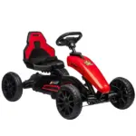 Red Pedal Go Kart for Kids with Durable Swing Axle and Shock-Absorbing Wheels - Image 11