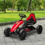 Red Pedal Go Kart for Kids with Durable Swing Axle and Shock-Absorbing Wheels - Image 10