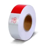 Red White Reflective Safety Tape Roll for Trucks and Trailers - Image 8