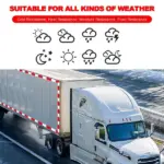 Red White Reflective Safety Tape Roll for Trucks and Trailers - Image 2
