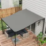 Outsunny Replacement Canopy for 10x10 Pergola Dark Gray UV Protection Easy Install 84C-038 Series - Image 2