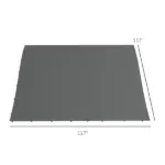 Outsunny Replacement Canopy for 10x10 Pergola Dark Gray UV Protection Easy Install 84C-038 Series - Image 3