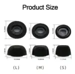3 Pair Memory Foam Ear Tips Compatible with Apple AirPods Pro - Image 2