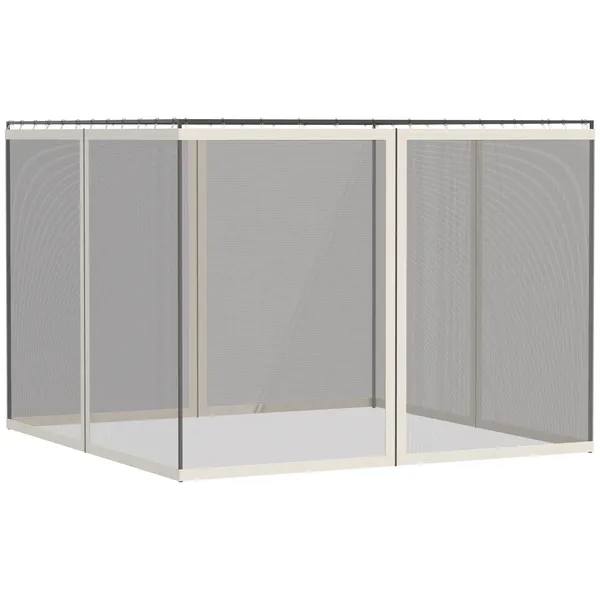 replacement-mesh-netting-for-10-x-13-gazebo-canopy-tents-zippered-white.webp Replacement Mesh Netting for 10 x 13 Gazebo Canopy Tents Zippered White - Image 1