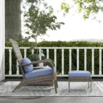 Resin Adirondack Lounger with Ottoman: Comfort Design, Detachable Cushions, and Broad Armrests for Outdoor Relaxation - Image 7