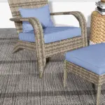 Resin Adirondack Lounger with Ottoman: Comfort Design, Detachable Cushions, and Broad Armrests for Outdoor Relaxation - Image 9