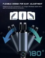 4-in-1 Retractable 60W Car Charger with USB-C and USB-A Ports - Image 19