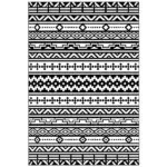 Outsunny Reversible Outdoor Rug, Waterproof Plastic Straw with Carry Bag, 6' x 9', Black and White Geometric Wall - Image 12