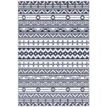 Outsunny Reversible Outdoor Rug, Waterproof Plastic Straw with Carry Bag, 6 ft x 9 ft, Blue and White Geometric - Image 12