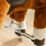 Qaba Ride on Horse, Walking Horse Toy Kids Riding Pony with Wheels, Neighing Sound for 3-5 Years, up to 132 Pounds - Image 8