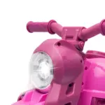 Qaba Ride On Motorcycle, 6V Ride on Bubble Car, 3 Wheeled Electric Motorcycle for Kids with LED Headlight, Music, Pink - Image 9