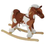 Rocking Horse, Kids Plush Airplane Rocker, Nursery Rhyme Sounds, Educational Toy for Boys and Girls