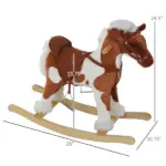 Rocking Horse, Kids Plush Airplane Rocker, Nursery Rhyme Sounds, Educational Toy for Boys and Girls - Image 3