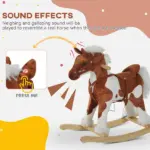 Rocking Horse, Kids Plush Airplane Rocker, Nursery Rhyme Sounds, Educational Toy for Boys and Girls - Image 4