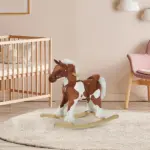 Rocking Horse, Kids Plush Airplane Rocker, Nursery Rhyme Sounds, Educational Toy for Boys and Girls - Image 10