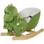 Rocking Horse, Ride on Dinosaur w/ Seat Belt, 32 Songs and Hand Puppet for 18-36 Months, Green - Image 11