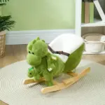Rocking Horse, Ride on Dinosaur w/ Seat Belt, 32 Songs and Hand Puppet for 18-36 Months, Green - Image 10
