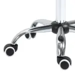HOMCOM Rolling Saddle Stool Ergonomic PU Leather Height Adjustable Hydraulic Spa Chair Grey - Image 9