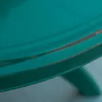 Round Alfresco Table: Green Outdoor Bistro Table with Umbrella Hole for Garden - Image 9