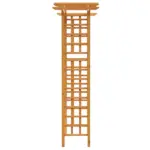 Outsunny Round Garden Arbor 7.5 Ft Fir Wood Archway for Climbing Plants Pergola Style Wedding Ceremony Yellow - Image 15