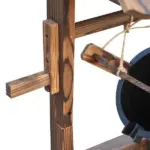 Outsunny Rustic Wishing Well Fountain for Outdoor Garden Accent Decorative - Image 7
