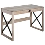 Rustic Writing Desk Farmhouse Home Office Computer Workstation with Drawer
