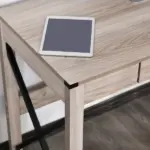 Rustic Writing Desk Farmhouse Home Office Computer Workstation with Drawer - Image 7