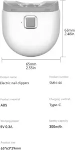 Automatic Electric Nail Clipper for Thick Nails and Trimming - Image 17