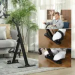 Seated Pedal Exerciser with LCD Monitor, Adjustable Resistance and Foot Rollers - Image 4