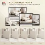 Sectional Sofa, L Shaped Couch, with Reversible Chaise or Ottoman, Cream White - Image 8