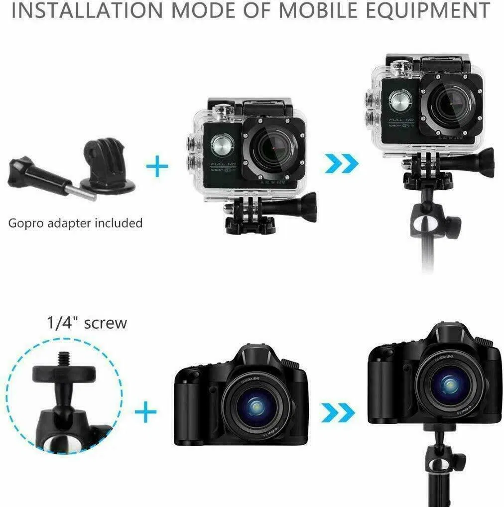 40 Inch Selfie Stick Tripod with Bluetooth Remote for iPhone and Android