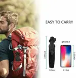 40 Inch Selfie Stick Tripod with Bluetooth Remote for iPhone and Android - Image 2
