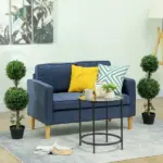 HOMCOM Set of 2 Artificial Ball Boxwood Topiary Trees, Fake Plants in Pot for Indoor Outdoor Living Room Green - Image 10