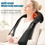 Shiatsu Neck Back and Shoulder Massager with Heat and 3 Speed Kneading - Image 8