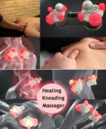 Shiatsu Neck Back and Shoulder Massager with Heat and 3 Speed Kneading - Image 11
