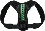 Adjustable Neoprene Posture Corrector Back and Shoulder Support Brace Black Green - Image 4