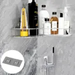 Corner Shower Caddy Bathroom Storage Shelf Organizer - Image 12