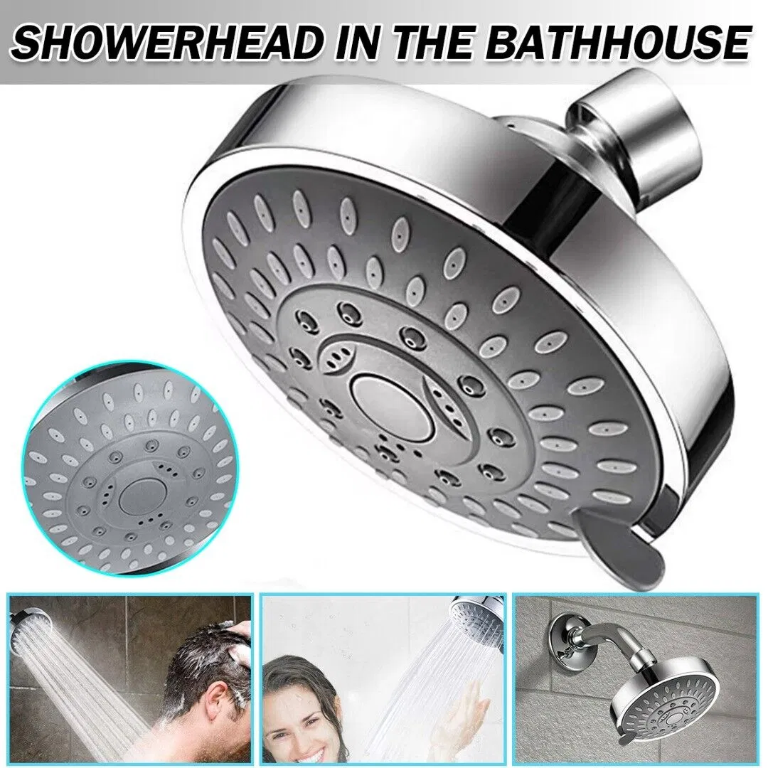 5-Mode Handheld Shower Head with Adjustable Brass Joint