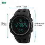 SKMEI Mens Digital Analog Sports Watch with Chronograph and 50M Water Resistance - Image 5
